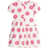 Bisby Kids' Knit Phillipa Dress In Poppy Floral Rouge