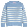 Bisby Babies'  Kids' Knit Striped Sweater In Blue