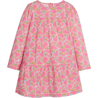 Bisby Babies'  Kids' Lisle Dress In Petersham Patchwork