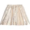 Bisby Babies'  Kids' Metallic Circle Skort In Gilt