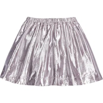 Bisby Babies'  Kids' Metallic Circle Skort In Sugarplum Metallic