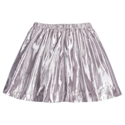 Bisby Kids' Metallic Circle Skort In Sugarplum Metallic