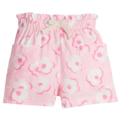 Bisby Kids' Patch Pocket Shorts In Marshmallow Floral