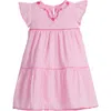 Bisby Kids' Positano Dress In Pink Embroidery