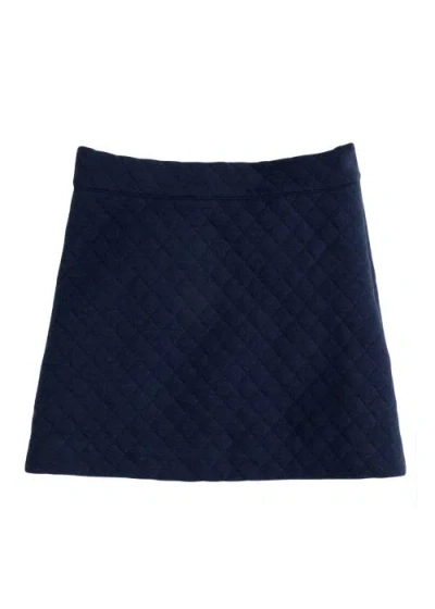 Bisby Kids' Quilted Mini Skirt In Navy