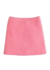 Bisby Kids' Quilted Mini Skirt In Rose