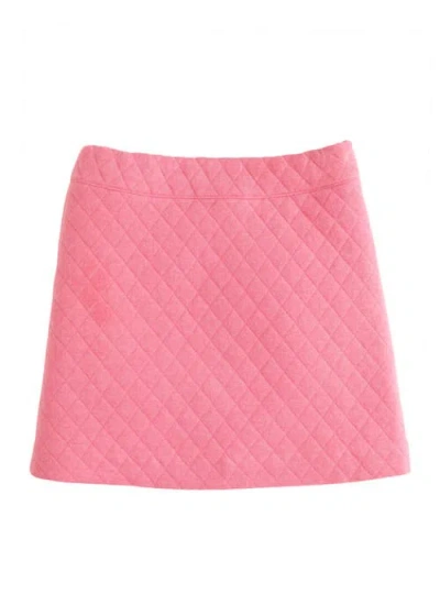 Bisby Kids' Quilted Mini Skirt In Rose