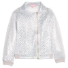 Bisby Kids' Quilted Moto Jacket In White