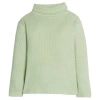 Bisby Kids' Ribbed Turtleneck In Pistachio Ice Cream