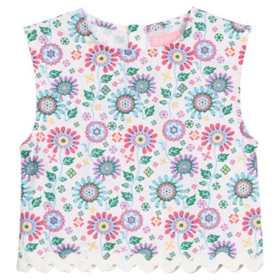 Bisby Kids' Ricrac Shell Top In Multi
