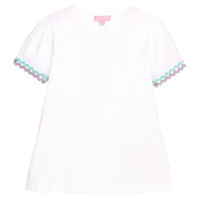 Bisby Kids' Ricrac Tee In White