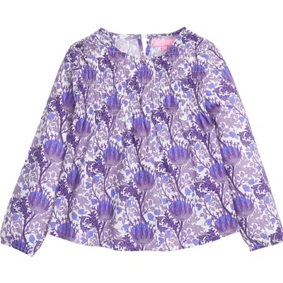 Bisby Kids' Ruched Anita Top In Blue