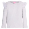 Bisby Babies'  Kids' Ruffle Sleeve Sadie Top In Gray