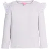 Bisby Kids' Ruffle Sleeve Sadie Top In Gray