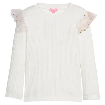 BISBY BISBY KIDS' RUFFLE SLEEVE SADIE TOP