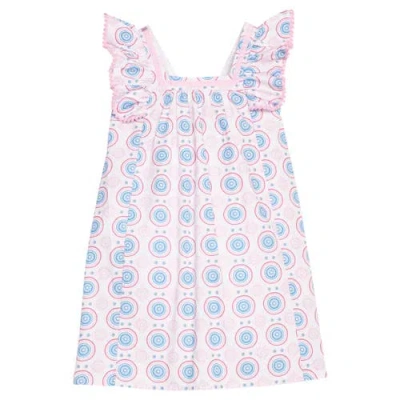 Bisby Kids' Ruffle Sleeve Victoria Dress In Pink