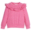 Bisby Kids' Ruffled Jody Top In Bougainvillea