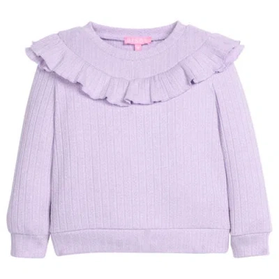 Bisby Kids' Ruffled Jody Top In Purple