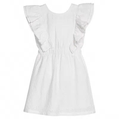 Bisby Kids' Embroidered Sadie Dress In White