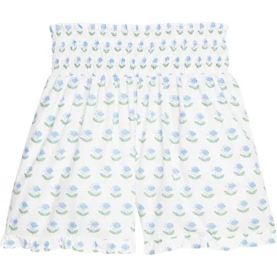 Bisby Kids' Shirred Ruffle Shorts In Blue