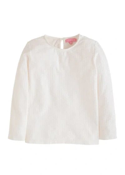 Bisby Kids' Snow Pointelle Essential Tee