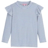 Bisby Kids' Sparkle Sadie Top In French Blue Sparkle Stripe