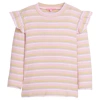 Bisby Kids' Sparkle Sadie Top In Pastel Stripe