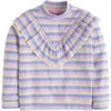 Bisby Kids' Sparkle Stripe Aspen Top In Lilac Sparkle Stripe