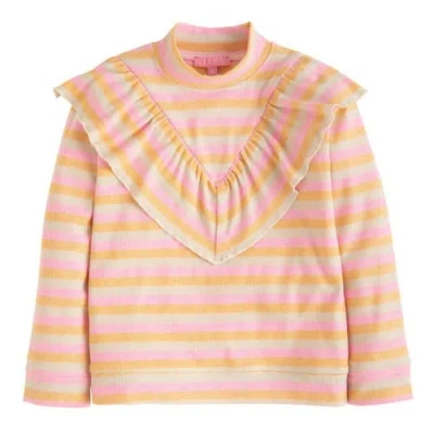 Bisby Babies'  Kids' Sparkle Stripe Aspen Top In Pink Sparkle Stripe