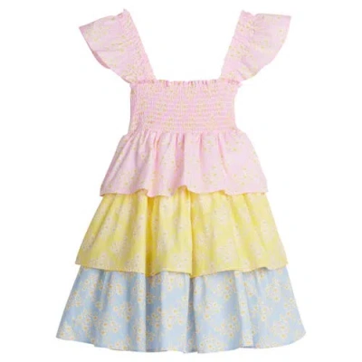 Bisby Babies'  Kids' Tiered Leelee Dress In Mixed Ditsy Floral