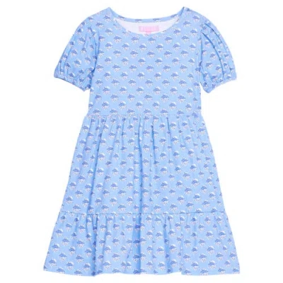 Bisby Babies'  Kids' Tiered Smita Dress In Blue