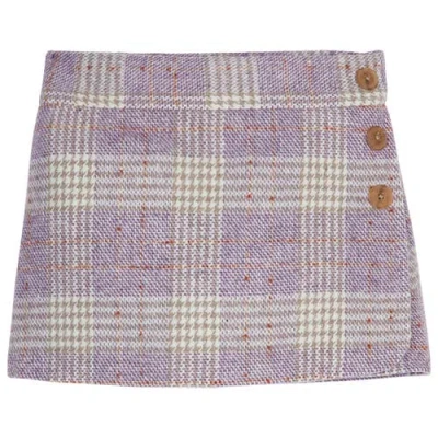 Bisby Babies'  Kids' Tweed Mini Skort In Lilac Tweed