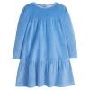 Bisby Kids' Velour Lisle Dress In Fench Blue