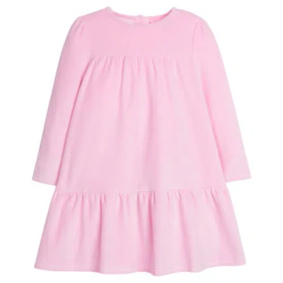 Bisby Babies'  Kids' Velour Lisle Dress In Pink Velour