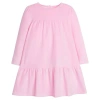 Bisby Kids' Velour Lisle Dress In Pink Velour