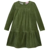 Bisby Kids' Velour Lisle Dress In Sage Velour