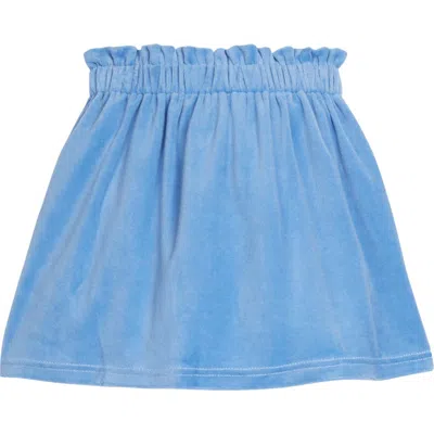 Bisby Kids' Velour Portofino Skirt In French Blue