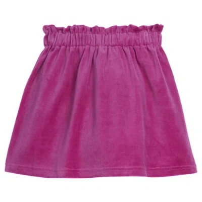 Bisby Babies'  Kids' Velour Portofino Skirt In Magenta Velour