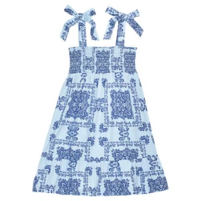 Bisby Kids' Wide Strap Lucy Dress In Blue