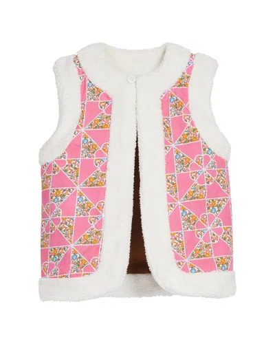 Bisby Kids' Reversible Vest In Pink