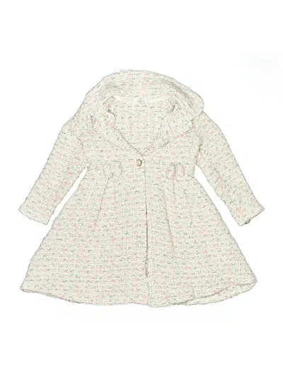 Pre-owned Biscotti Kids' Coat In Ivory