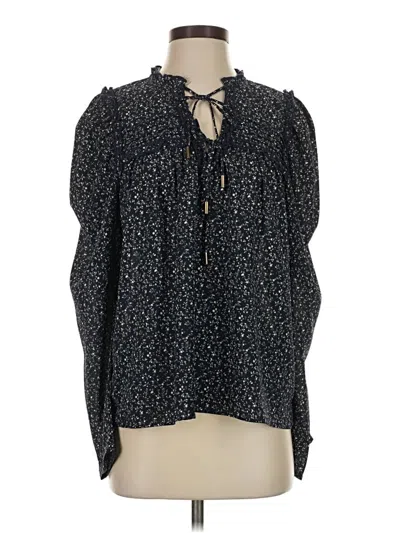 Pre-owned Bishop + Young 3/4 Sleeve Blouse In Black