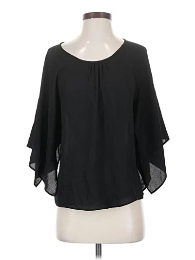 Pre-owned Bishop + Young 3/4 Sleeve Blouse In Black