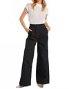 Bishop + Young Alessandro Wide Leg Pant In Black In Black