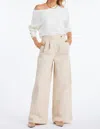 Bishop + Young Alessandro Wide Leg Pants In Neutral