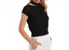 Bishop + Young Alexis Cut-out Knit Sweater In Black In Black
