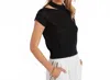 Bishop + Young Alexis Cut-out Knit Sweater In Black In Black
