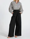 Bishop + Young Aly Dolman Sleeve Striped Top In Navy
