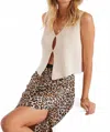 Bishop + Young Aster Cut Away Knit Sweater In Sand In Neutral