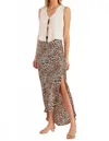 Bishop + Young Aster Cut Away Knit Sweater In Sand In Multi